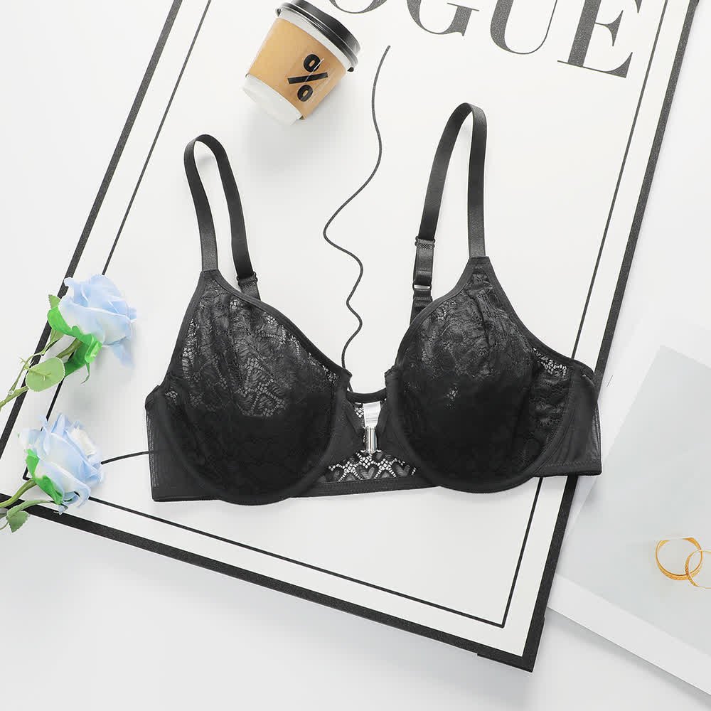 Black Lace Bra Set 2498 for Wholesale main product view