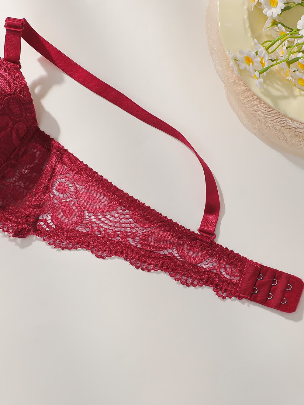 Red Lace Bra Set A2123