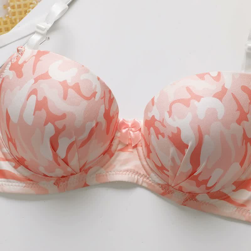 Wholesale Pink Floral Bra Set A2139