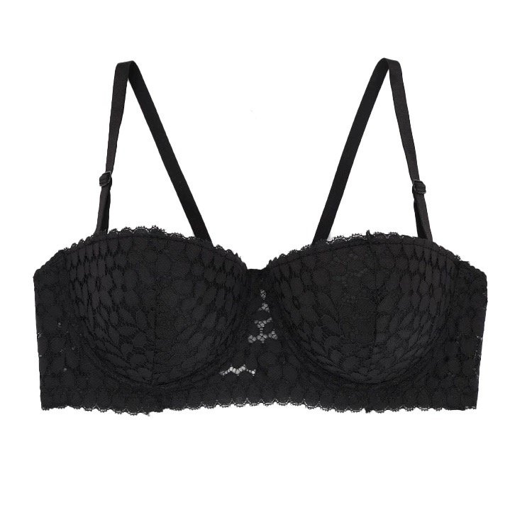 Wholesale Black Lace Underwire Balconette Bra A3115