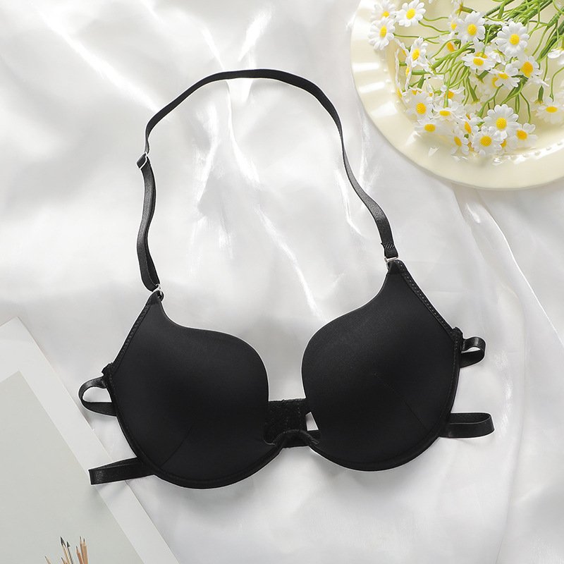 Wholesale Black Halter Strappy Bra CNW111