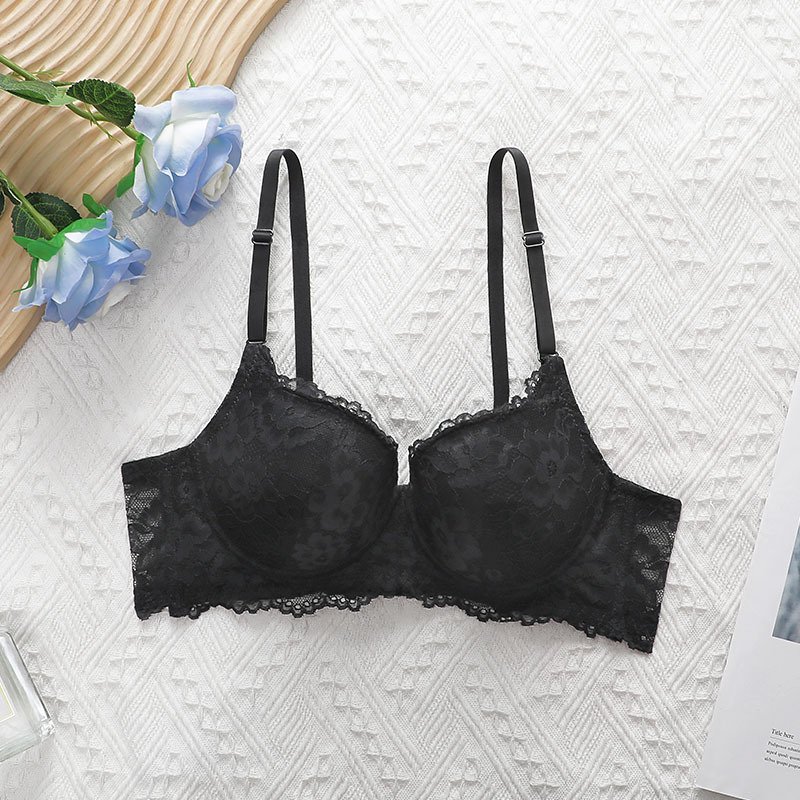 Wholesale Black Lace Longline Bra CNW157