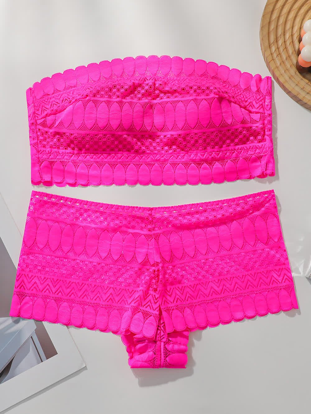 Strapless Lace Bandeau Set J3440